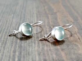 Blue Chalcedony Earrings