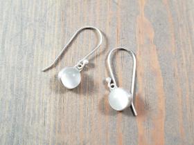 Sterling silver moonstone earrings