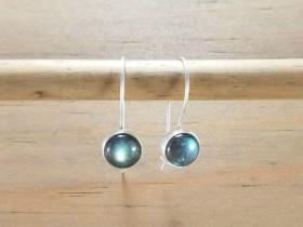 Locking Labradorite Earrings