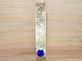 Lapis Lazuli Pendant on Brass