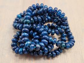 Long Apatite beaded necklace