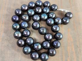 peacock pearl choker necklace