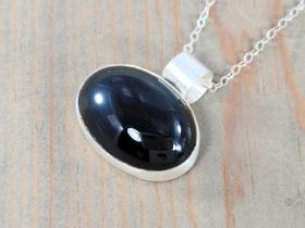 black onyx pendant