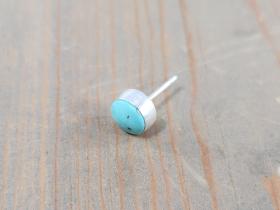 single turquoise stud