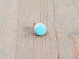 light blue turquoise post earring