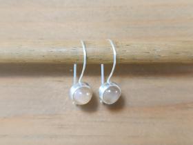 Peach Moonstone Earrings