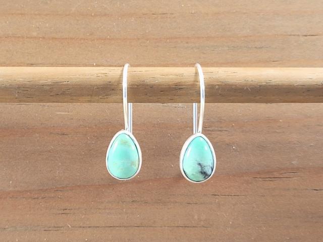 turquoise teardrop earrings