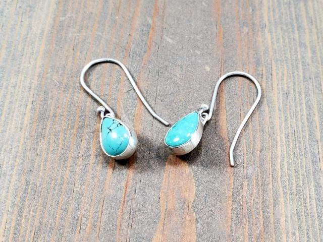 Turquoise teardrop earrings