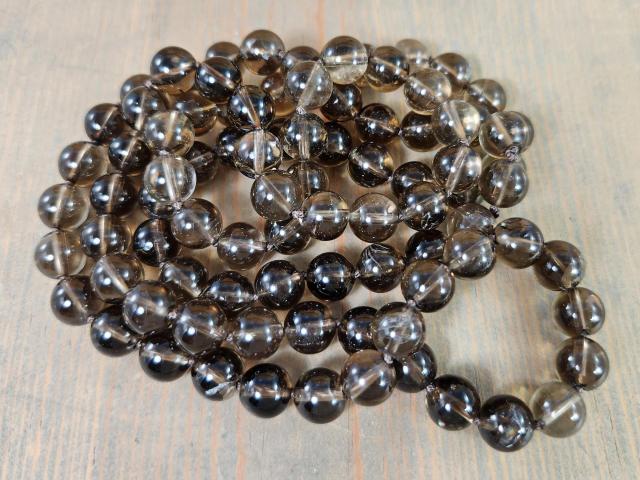 long smoky quartz necklace